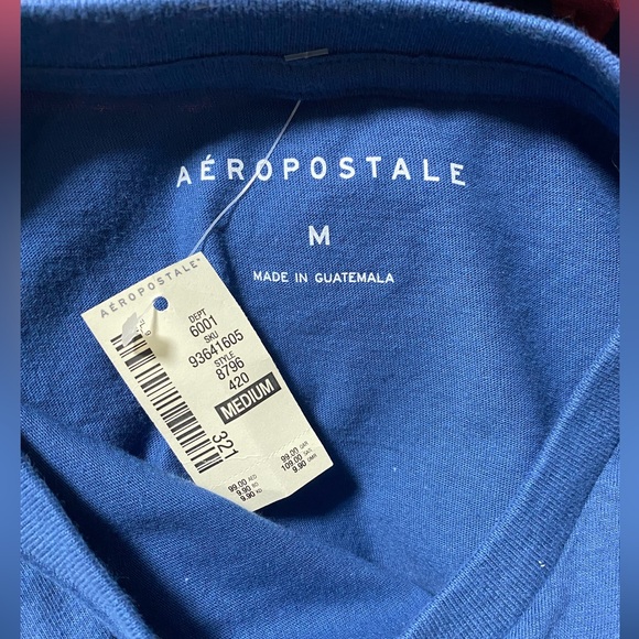 Aeropostale Men’s Blue T-Shirt Medium - Picture 3 of 3